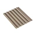 NovaGrid Board 2PCS 3D Acoustic Slat Wall Panels Circle Design Fluted Textured Panel for Interior Wall Decor 118"x6" (Graphite)