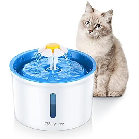 BLOSSOMLIFE Cat Fountain 1.6L Automatic Pet Water Fountain Pet Water Dispenser, Dog/Cat Health Caring Fountain and Hygienic Dog Fountain Cover