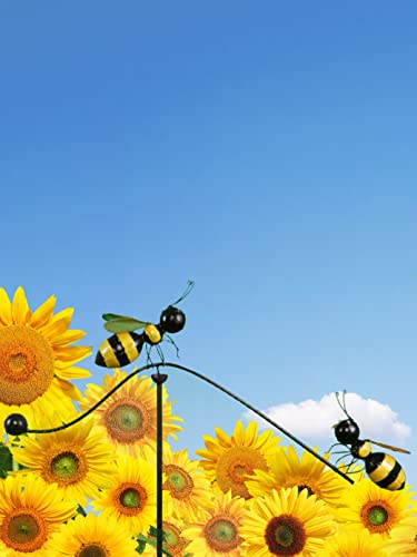 POMMERNTRAUM ® | Windspiel Gartenpendel Gartenstecker Gartendekoration Garten Kunst ** Bienen ** Bienenfamilie **