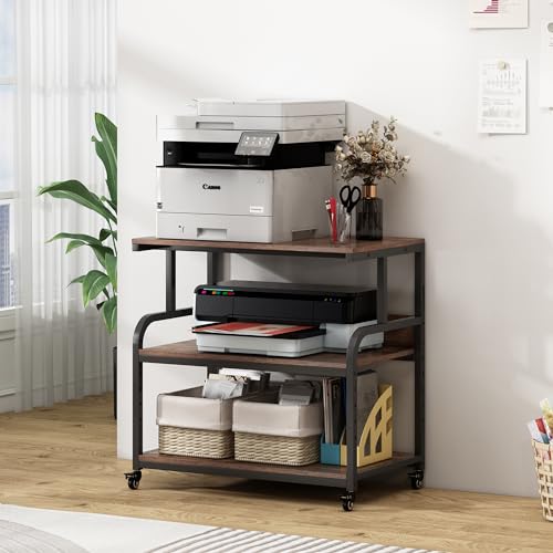 Image of Fannova 32.3 inch Wide Extra Large Printer Stand with Adjustable Storage Shelf