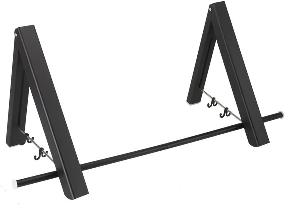 Portable Folding Clothes Hanger Hotel Wall-Mounted Bathroom Drying Rack Household Retractable Rail(D)