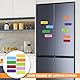 Magnetstreifen Beschreibbar Magnete 80x30 Magnetschilder zum Beschriften Bunt Beschreibbare Magnete Magnetetiketten für Whiteboard 45 Stück