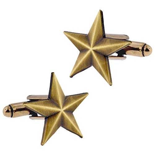 Juego de Mancuernas Estilo Militar Vintage con Estrella miniatura 1