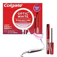 Colgate Optic White FlexLight LED Whitening Kit, At Home Whitening Indigo Device & Whitening Pen, 30 Treatments, No Tooth Sensitivity