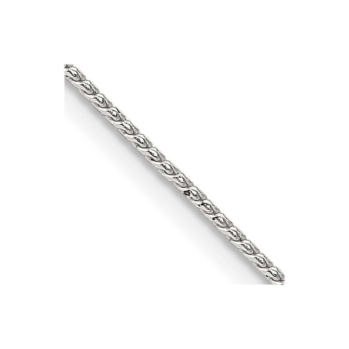 Sterling Silver Round Franco Chain Necklace in Silver Choice of Lengths 41 46 51 61 and 0.95mm 1.25mm 1.75mm 1mm