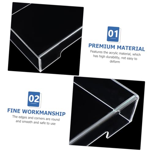 Cubierta de acrílico para teclado resistente y transparente con diseño desmontable 3