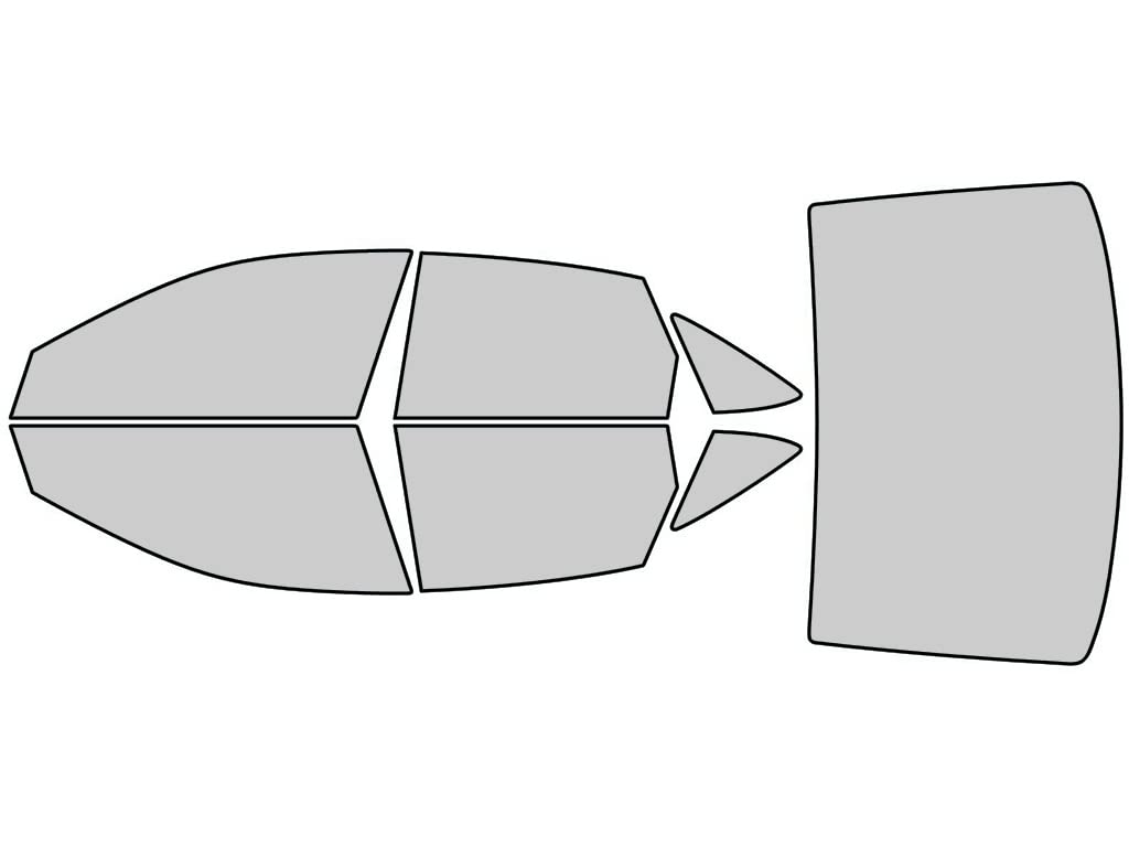 Rvinyl Window Tint Kit Compatible with Volkswagen Jetta 2019-2023 (Sedan) - Complete Precut Kit - 35%