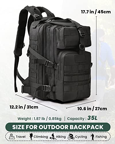 Vihir Multi-Purpose Military Tactical Backpack For Hiking, Everyday Use, Emergency Preparedness, Outdoor Activities #TOP1