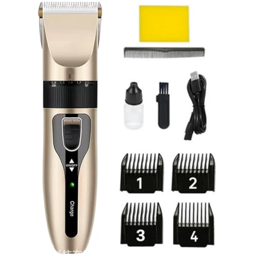 Postuvix Hair Clippers Men Cordless: Rechargeable Beard Trimmer with Adjustable Length, Quiet Motor, Precision Stainless Steel Blades for Smooth, Comfortable and Efficient Hair Cutting