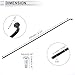 RATCHROLL 1 Set Universal Bicycle Spokes 13G 209mm Length Bike Wheel Spokes Nipple Black 45 Steel