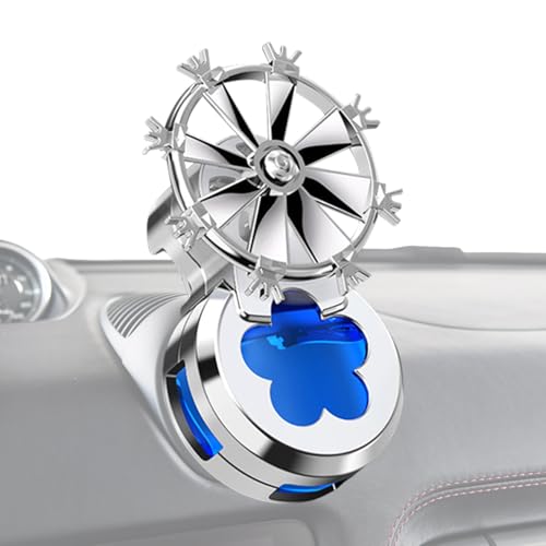 車用芳香剤 エアフレッシュナー - 車用香り 五ミリリットル,ポータブル 扇風機型 カーデコレーション 家庭や旅行用に最適