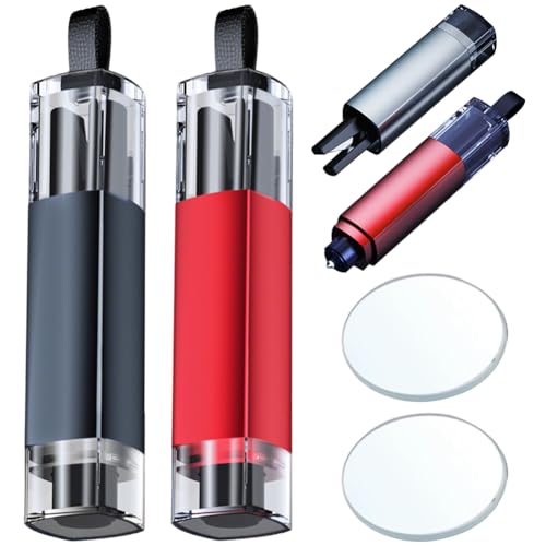 NimblusToy Martillo Rompe Cristales Coche, 2 en 1 Rompe Cristales y Cinturones, Martillo Coche Rompe Cristales, Martillos de Emergencia para Coche para Automóviles Autobuses y Otros Vehículos