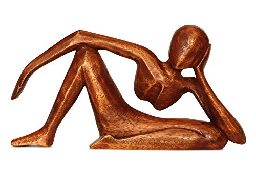 Escultura abstracta de madera de 12 pulg. Modelo A