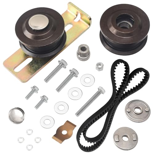 ZHONGXIA 126-7890 Pulleys and Idler Kit & 120-3335 Belt Compatible with to-ro Timemaster/Turfmaster, Ex-Mark 131-4506 126-0316 126-7890 20977 20975 22205TE ECKA30
