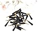 Toddmomy 100pcs Rolling Head Fishing Drift Float Connector for Small Split Ring Lightweight Compact Fishing Tackle