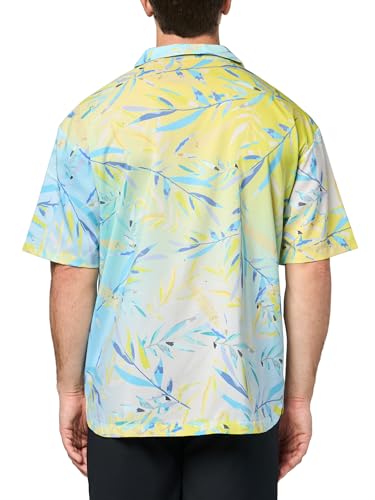 HUGO Men's Relaxed Fit Button Down Beach Shirt2
