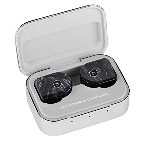 Image of Master & Dynamic MW07 Plus True Wireless Earphones - Noise Cancelling with Mic Bluetooth, Lightweight in-Ear Headphones - Black Quartz