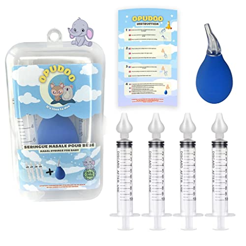 Seringue nasale bebe, Aspirateur Accessoire bebe lavable réutilisable, avec Embouts,sérumphysiologique,Mouche pour débouché sinus,Accessoire naissance fait...