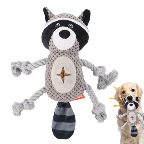 COMFOLIVING Plüsch-Kauspielzeug für Hunde, Plüschspielzeug für Hunde mit Quietschen -...