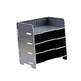 Ciieeo Organisieren Sie Ihren Schreibtisch Aktenständer Aus Holz Aufbewahrungsregal Aktenhalter Organizer Für Büro Und Zuhause