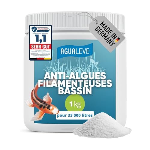 AGUALEVE Destructeur d’algues filamenteuses pour Bassin – Granulés pour Application ciblée sur Les algues – Dosage indicatif 30 à 50 g pour 1 000 L...