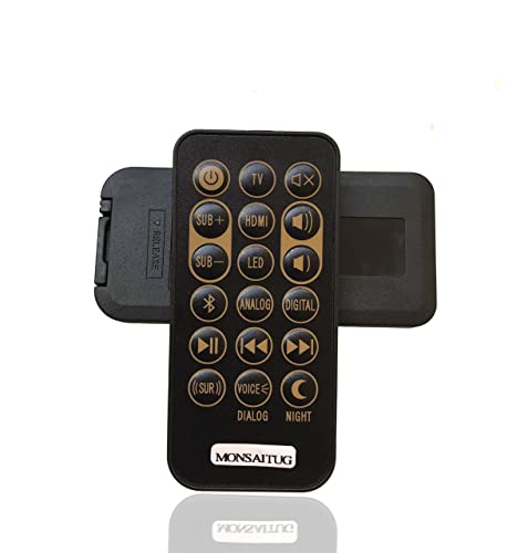 Replacement Remote Control For Klipsch Soundbars – Works With RSB-3, R4B, RSB-8, RSB-6 & More