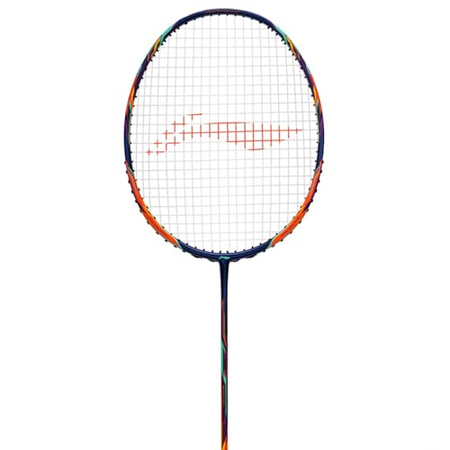 Image of Li-Ning Tectonic 6 Badminton Racket - Orange /Black | High-Speed Power & Precision for Competitive Players (5UG6)