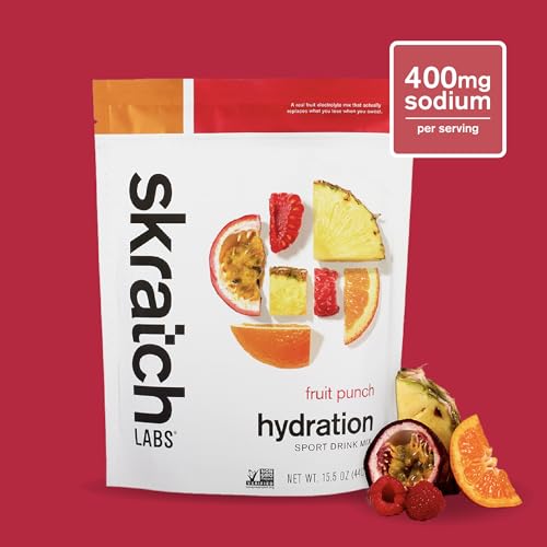 Skratch Labs Hydration Powder | Sport Drink Mix | Electrolytes Powder for Exercise, Endurance, and Performance | Fruit Punch | 20 Servings | Non-GMO, Vegan, Kosher