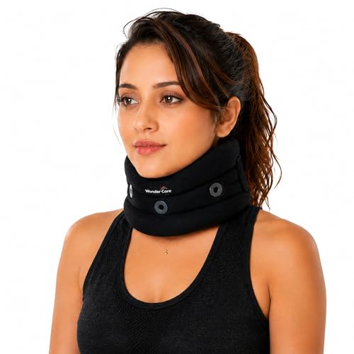 Image of Wonder Care Plastic Soft Cervical Collar Adjustable Collar Neck Support Brace Neck Support Soft Neck Collar Neck Brace For Neck Pain And Support For Women & Men, Small