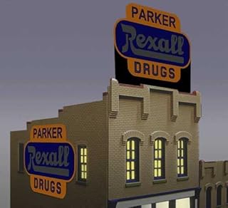 7581 Large Model Rexall Drugs Animated & Lighted Billboard by Miller Signs