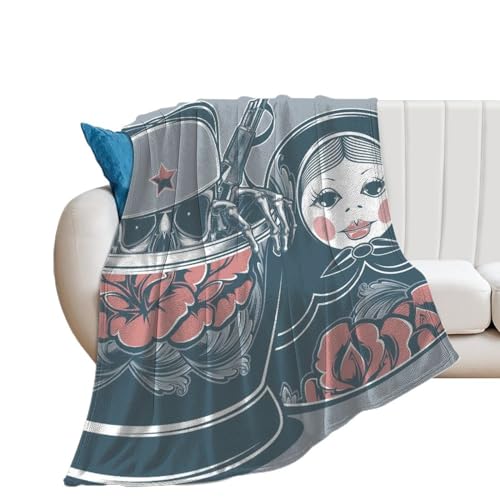 Couverture poupée japonaise flanelle douce 150x200cm : le cadeau idéal pour le canapé - 2