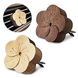 2 Pcs Car Diffusers for Essential Oils β Wooden Car Essential Oil Diffuser Vent Clip with Magnetic Clip, Easy to Use for Refreshing Your Space β Vintage Design for Aromatherapy at Home & in Car