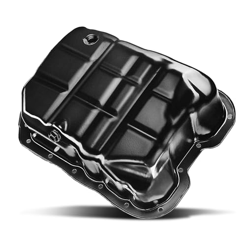 AngyMeck 264-359 Engine Oil Pan with Drain Plug Compatible with Kia Optima Sorento Sportage Forte Koup Hyundai Tucson Sonata Santa Fe 2006-2020 Replace 215102G500