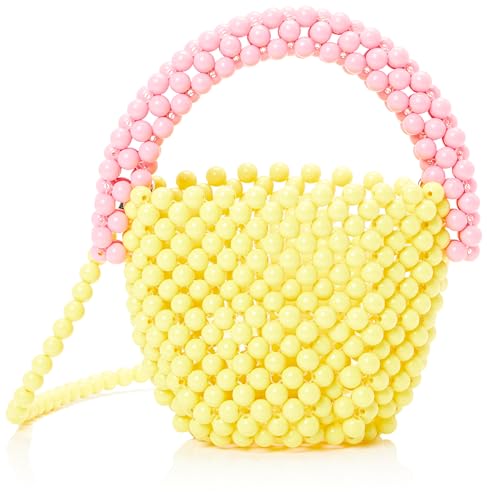 Sac à main multicolore pour femme petite pochette jaune et rose tendance