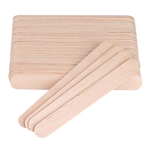 50 bastoncini in legno Jumbo Natural Craft 150 mm