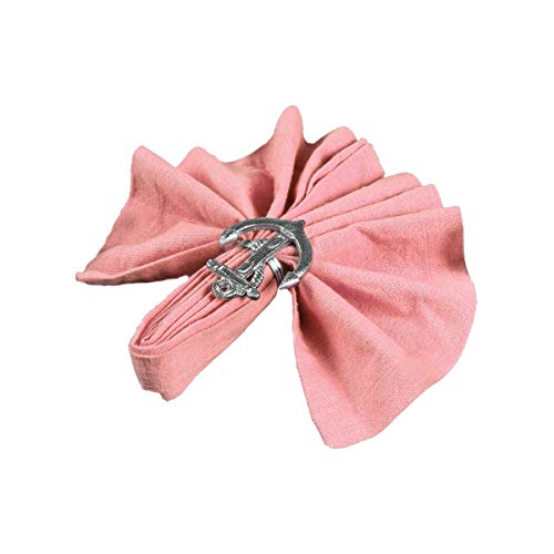 Sailor Napkin Rings Set Of 12, Assorted Nautical Napkin Holders, Coastal Napkin Rings Bulk For Party Decoration, Dinning Table, Everyday, Family Gatherings - A Great Tabletop Décor - Silver #TOP1