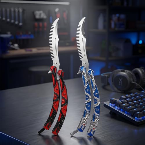 Peine Curvado Dragon Rojo Metal Ligero 2 Unidades miniatura 4
