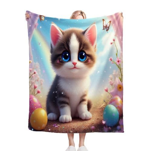 Couverture polaire 220x240 chat grand format isolant contre le froid de l'hiver
