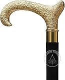 Derby Canes and Walking Sticks with Brass Handle Affordable Gift Wooden Decorative Walking Cane Fashion Statement for Men and Women - Derby Canes