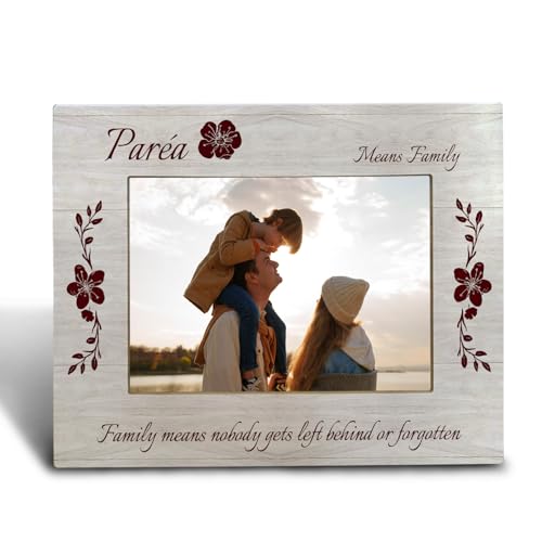 FHUGX Family Picture Frame 5x7 Inch,Parea Means Family Wooden Photo