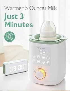 Momcozy Retain Nutrients Bottle Warmer, 9-in-1 Baby Bottle Warmer with Night Light, Accurate Temperature to Preserve Fullest Nutrients in Breast Milk, Bottle Warmers for All Bottles