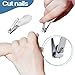 Leriton 20 Pcs Baby Nail Clippers Bulk Blue Fold Up Stainless Steel Finger Trimmer Cutter for Newborn Infant, Home Travel Nursery(White)
