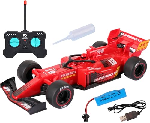 Image of Magicwand 1:24 Scale R /C Formula 1 Racing Car Turn Left /Right,Forward /Reverse with Smoke Function【Pack of 1】【Green or Red】