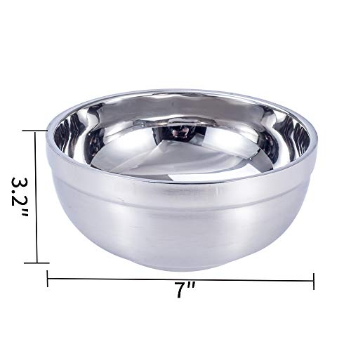 Mirenlife 31 Oz Stainless Steel Bowl Set, Double-Walled Insulated Bowls For Cereal, Soup thumb #2