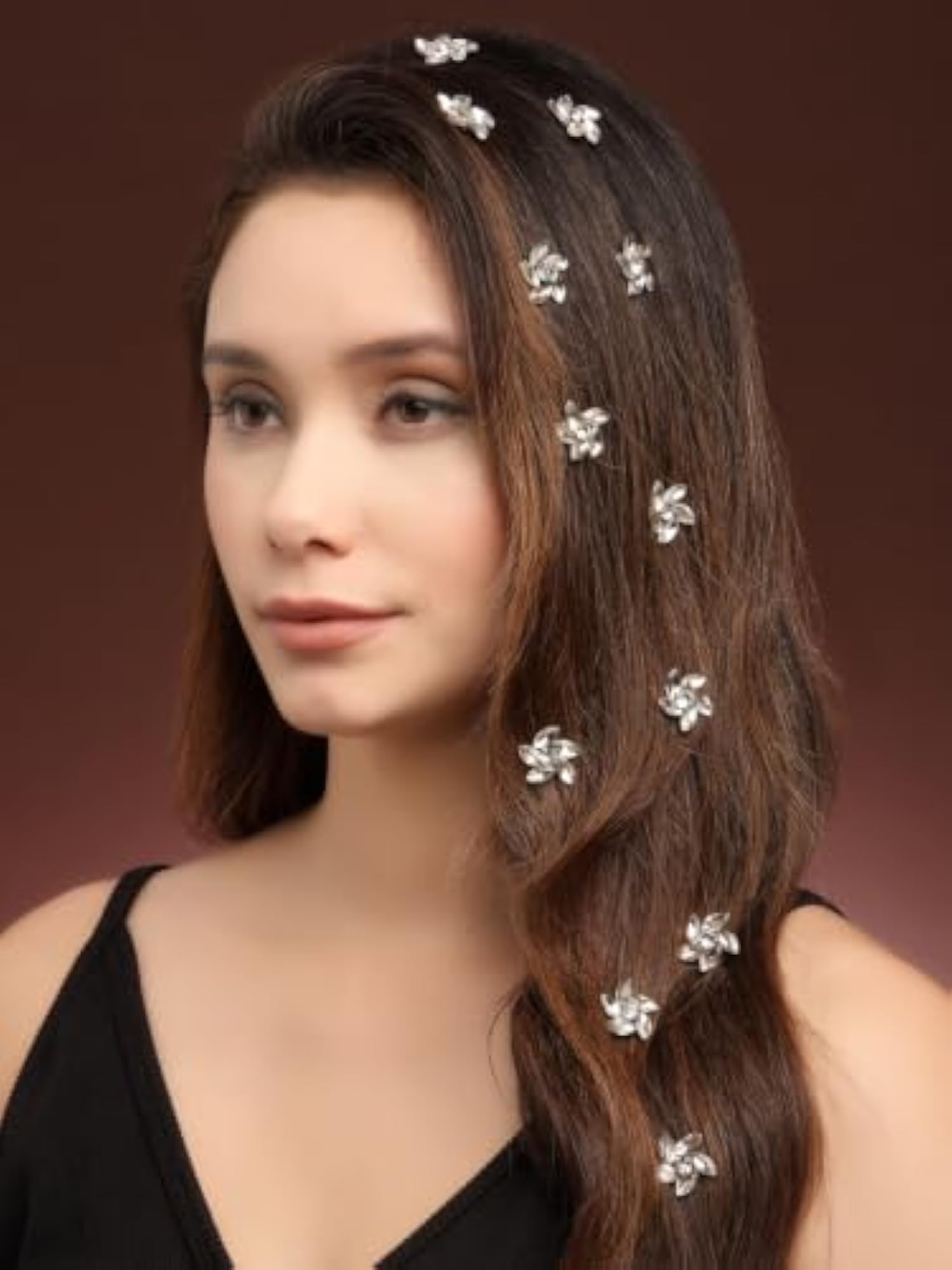 Velcro Flower Hair Accessories Set of 12