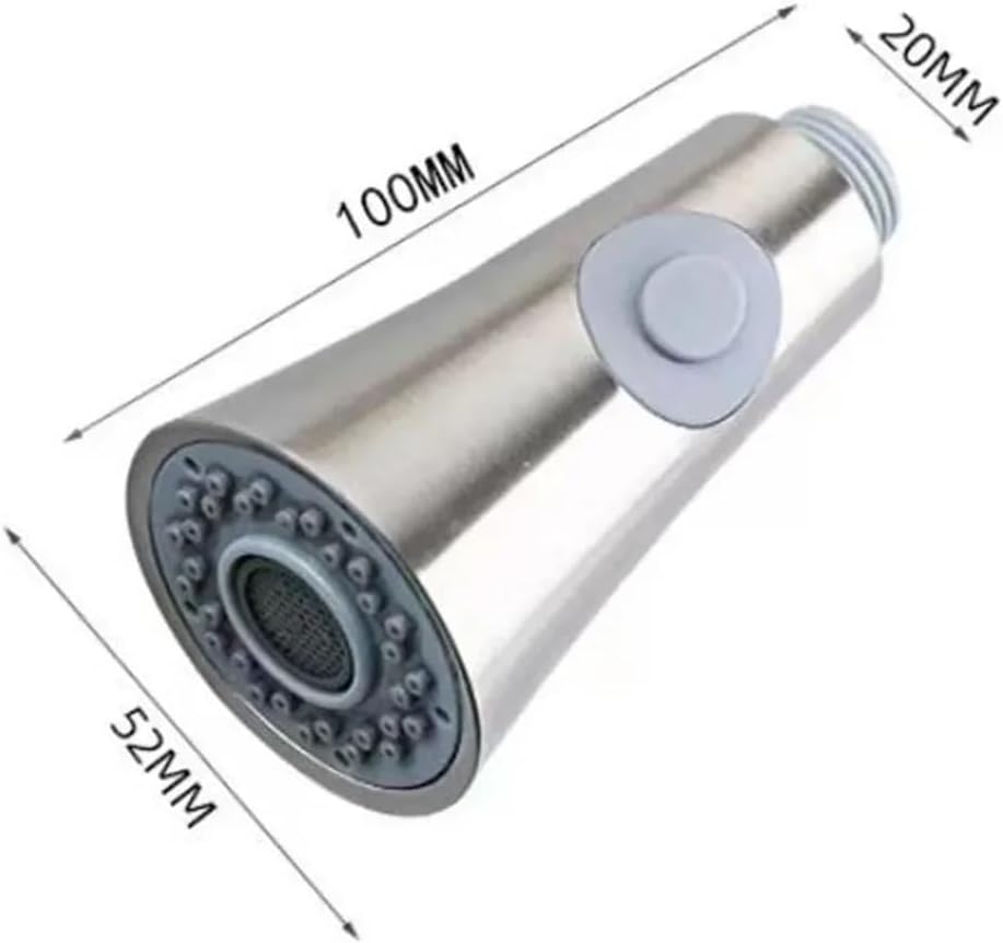 1Pcs Pull-Out Faucet Kitchen Shower Two-Stage Water Outlet Pull-Out Plastic General 4 Points Spray Head Kitchen Sink Parts(Electroplating)