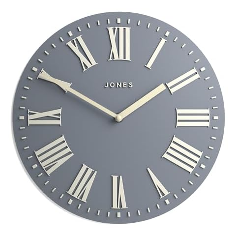 Jones Clocks Strand Navy Convex Wall Clock Cover