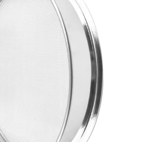 Tamiz de laboratorio de acero inoxidable de 40 cm, tamiz de harina de malla fina de precisión, colador redondo para hornear, pastelería, pruebas de laboratorio, herramienta de cocina duradera para