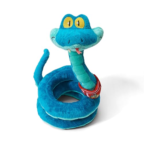 Mengyao Cute Cartoon Plush Snake Doll Soft Comfortable Stuffed Animal Toy Ideal Gift for Teens Animal Lovers Birthday and Holiday