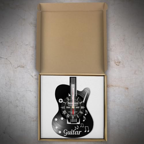 Reloj de Pared Analógico Vinilo Guitarra 12" miniatura 7